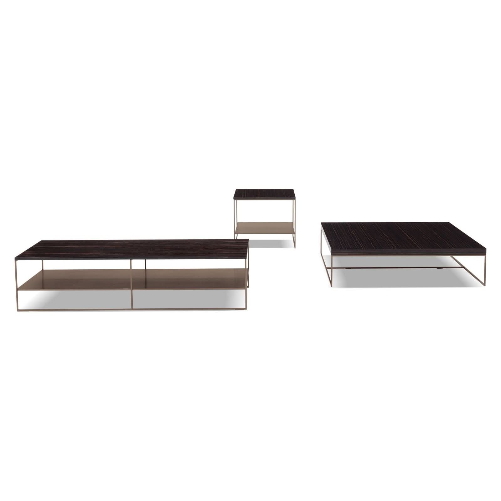 Minotti Calder Coffee Table – Marble Top / Metal Base