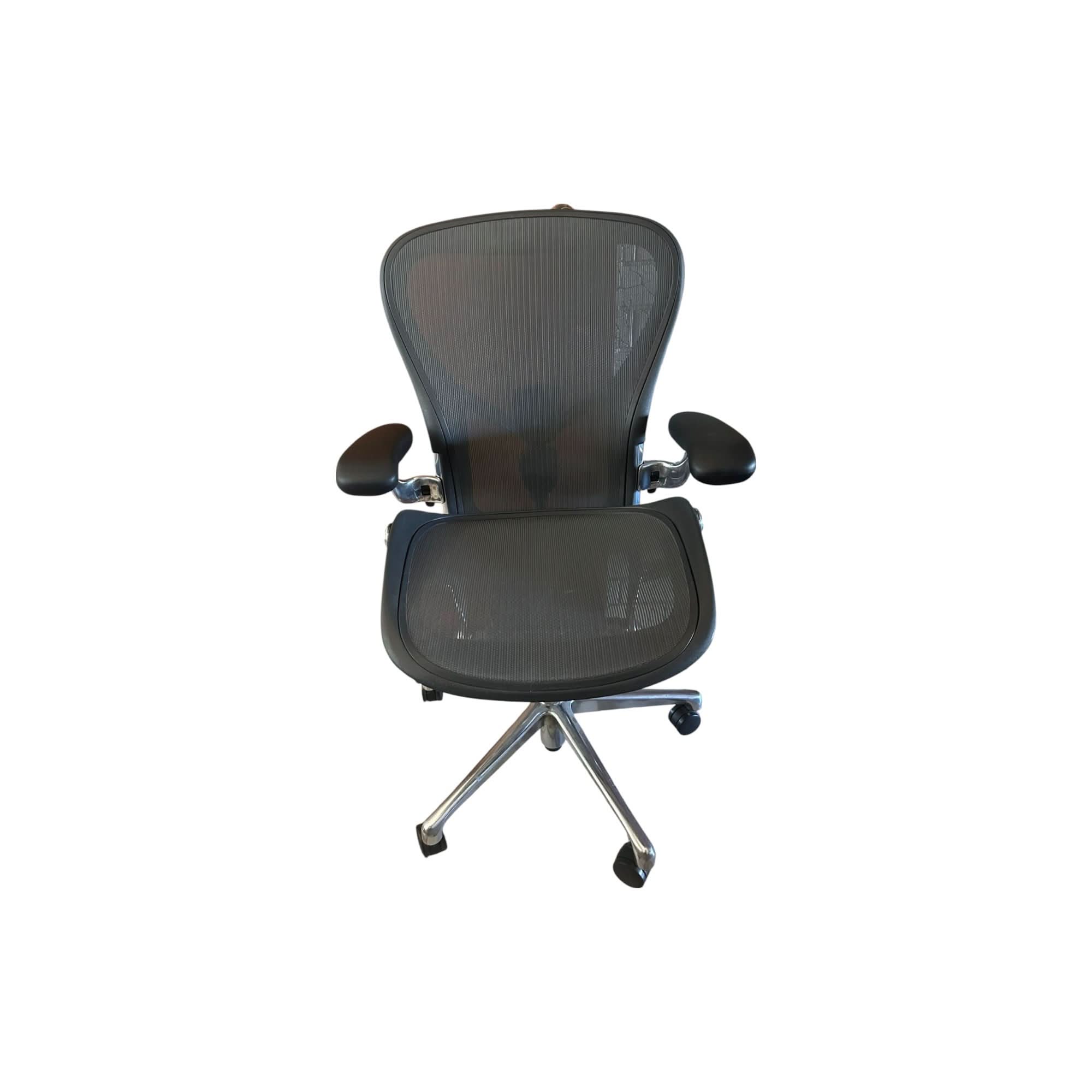 Shop Herman Miller Aeron remastered polished frame Size C Bazaa
