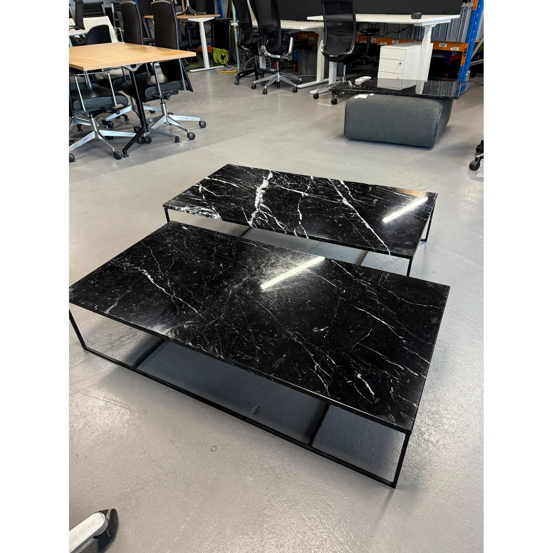 Minotti Calder Coffee Table – Marble Top / Metal Base | Bazaa | Designer, Vintage and Antique Furniture