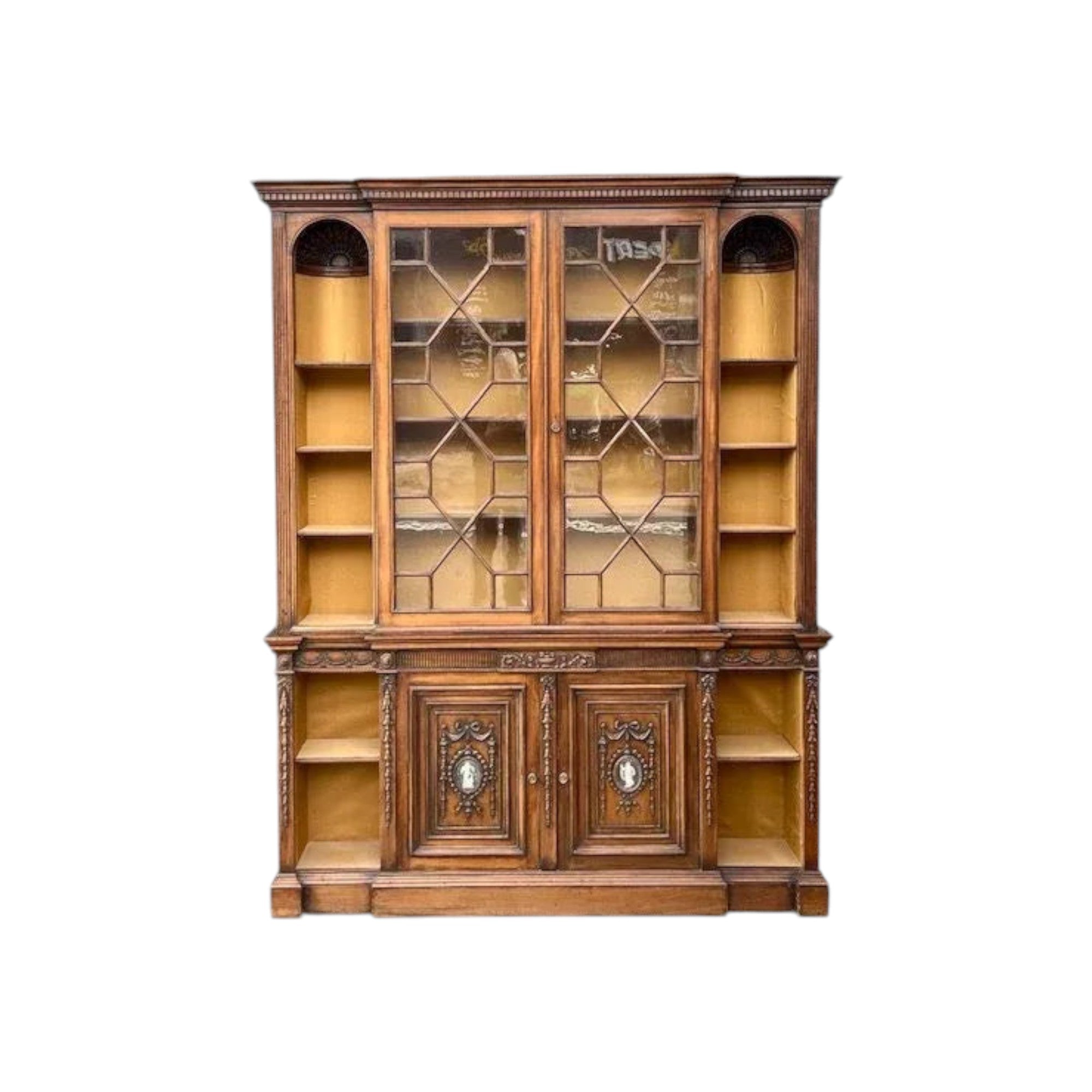 Shop Vintage Georgian 'Adam' style Book Case / Display Cabinet