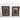 Pair of vintage Jesus prints in figured silky oak frames behind glass