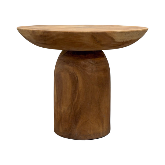 Suar Mushroom Side Table - Large Natural