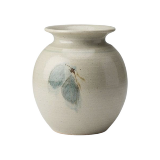Vintage Toolong Lou Pottery Vase - Handcrafted Coastal Ceramic Art (Stamped)