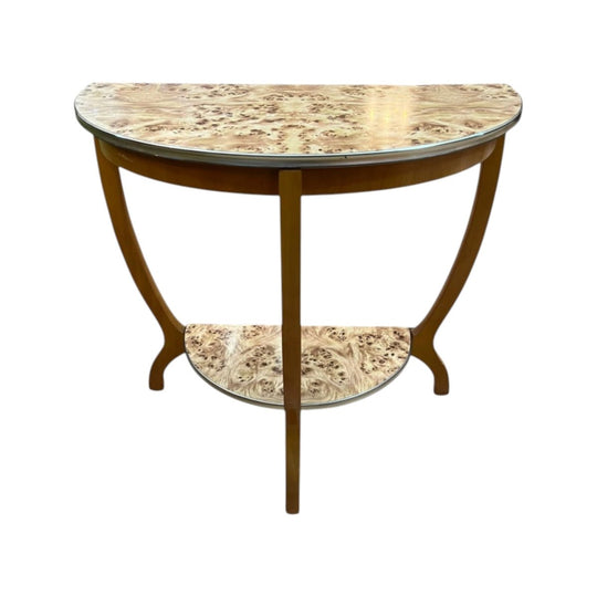 1. Burlwood Hall Table / Console Table