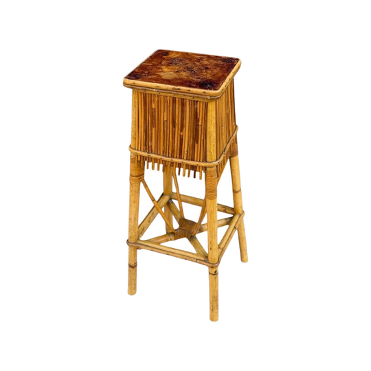 Split Cane Urn Stand