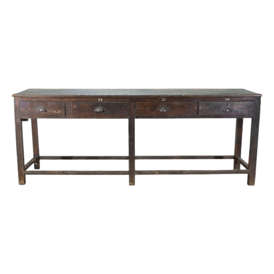 Vintage Wooden Table or Sideboard, No. 116