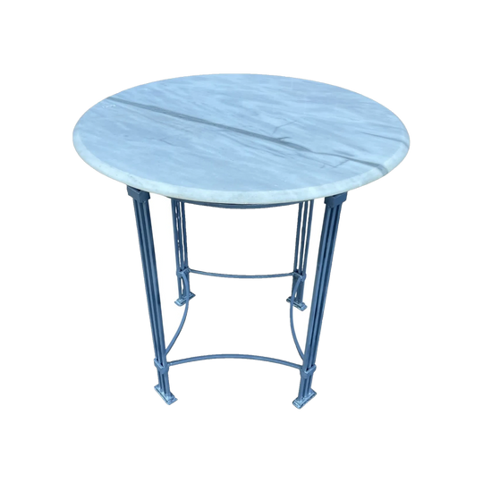 Tall Round Marble-Top Table