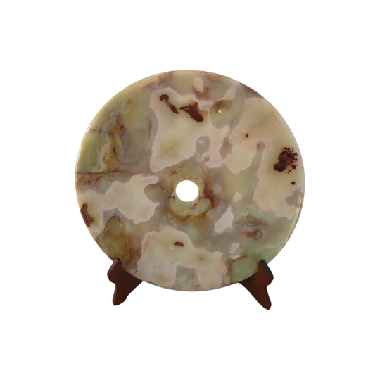 Large Chinese Jade Bi Disc