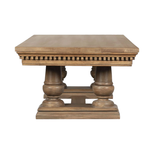 Wisteria Laurent Coffee Table, Biscuit Finish, Solid Mango Wood