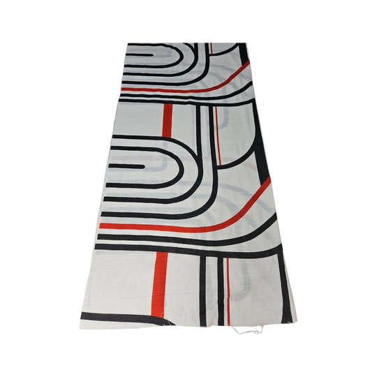 1973 Pierre Cardin 'Charenton' Semi-Sheer Linen Curtain Fabric, Cardin Match Collection, Socota SpA Italy - 212 cm W x 7 m