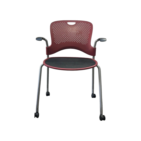 Herman Miller Caper Meeting Chair - Maroon - Pre Loved