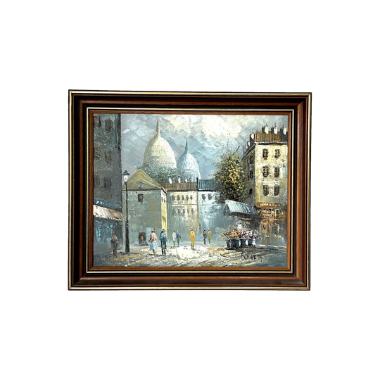Caroline C. Burnett, ‘View of Montmartre, Paris’ – Impressionist Oil Painting