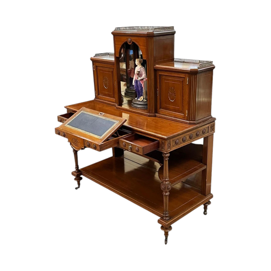 Victorian Walnut Ladies Writing Desk, c.1890