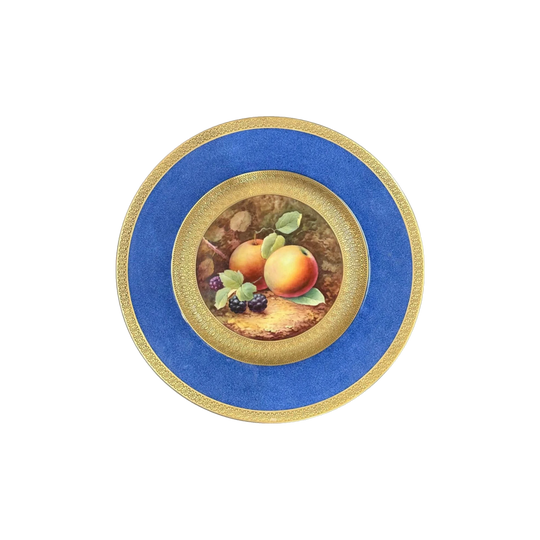 Wedgwood Hand-Painted Fruit Plate by AD Holland, c.1910