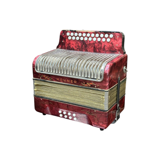 Hohner Double-Row Button Accordion, c. 1940