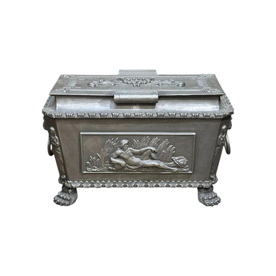 Rare Regency Cast Iron Strong Box / Cellaret, c.1820