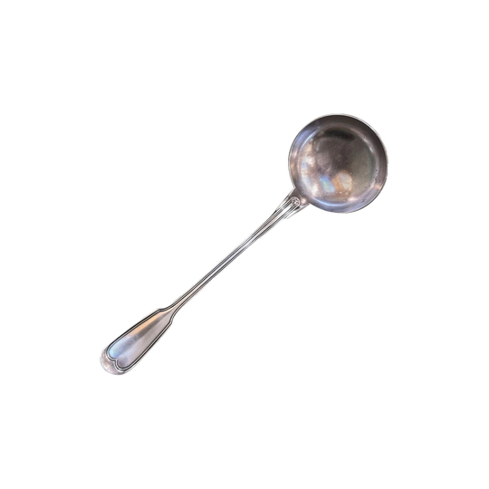 Christofle Silver-Plated Soup Ladle, Hallmarked, France