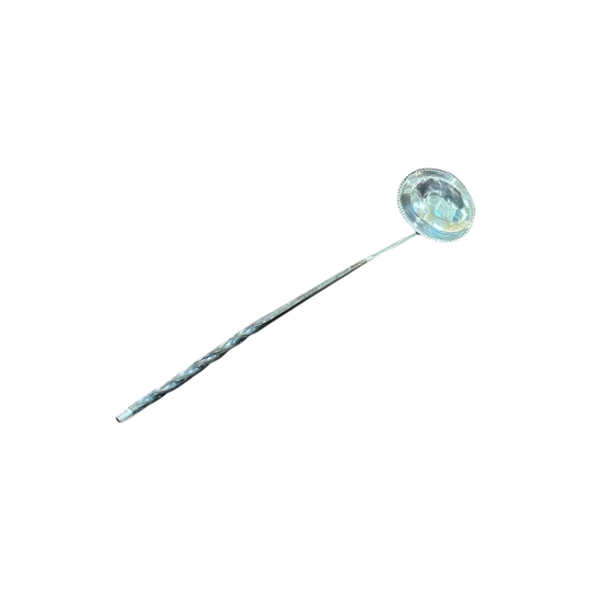 English 18th-Century Silver Toddy Ladle with Twist Handle, c. 1780