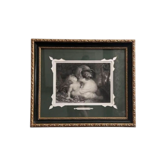 Antique Framed Print, 'The Stolen Bow' (19th Century)