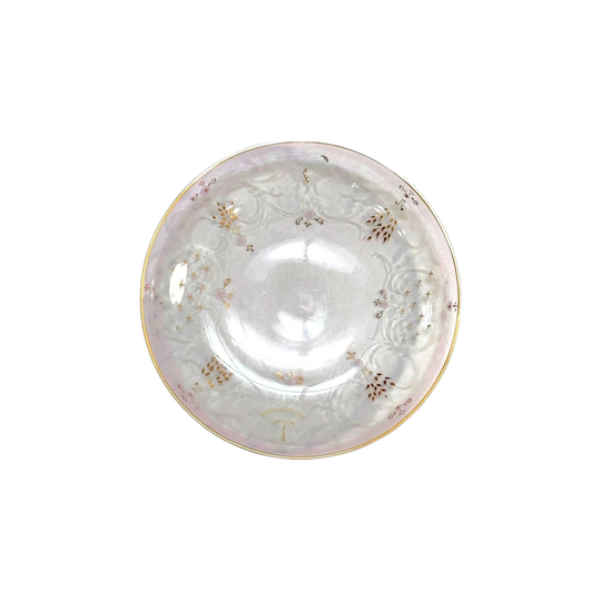 Baccarat French Crystal Bowl, Etched and Gilded, c.1900