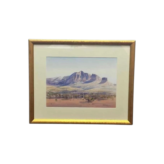 John Borrack, Haasts Bluff Range, NT – Watercolour