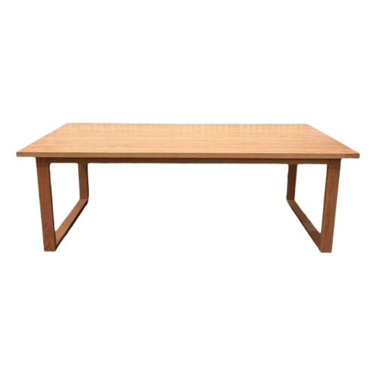 Oak Ski-Leg Dining Table