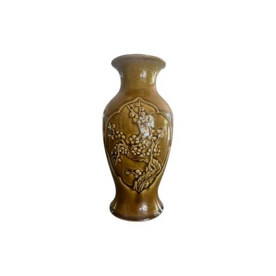 Vintage Vases in Autumnal Tones – Set of Three, 23 cm H