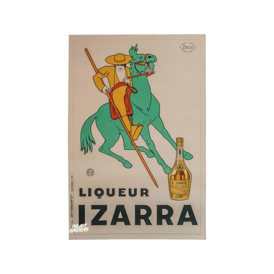 Liqueur Izarra Vintage Poster by Zulla, France, 1934