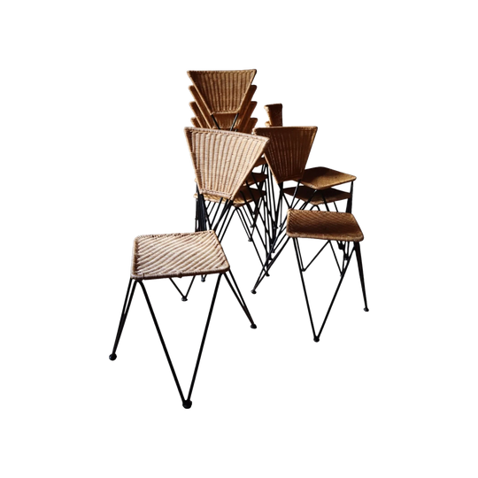 8 x Sonett Series Chairs by Karl Fostel
