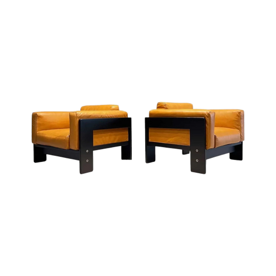 ON HOLD Vintage Afra and Tobia Scarpa Bastiano Lounge Chairs