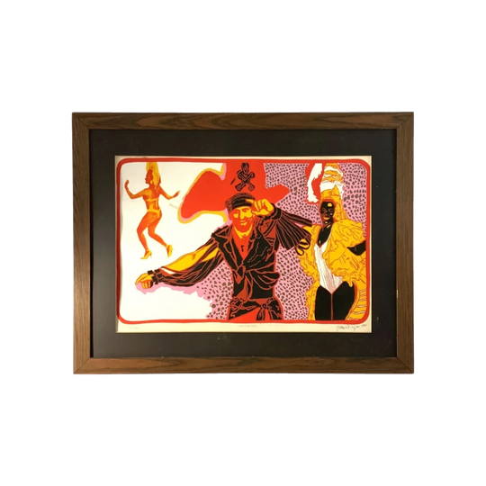 Carnaval, Serigraphy by Glauco Rodrigues, 1990, Edition 91/120, Brazil