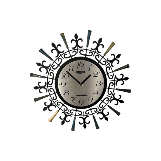 Manix Starburst Wall Clock with Gold Plastic Tips