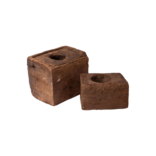 Vintage Wooden Grinding Block