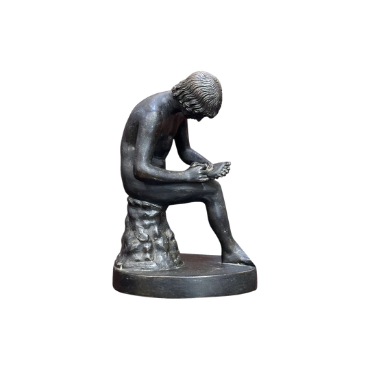 English Grand Tour Bronze Figure of Spinario, c.1860