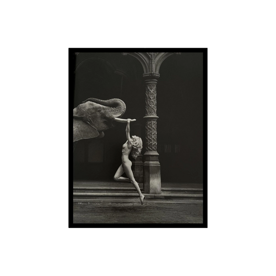 Marc Lagrange 'Tusk' Fine Duotone Photo Engraving, 2015, Framed