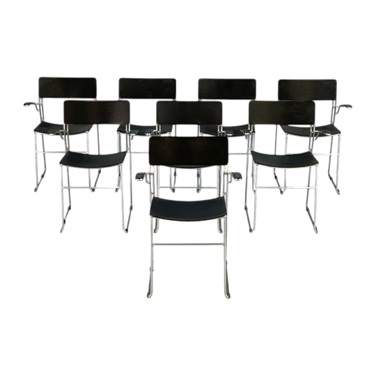 Arrben ‘Sultana’ Dining Chairs, Italy — Set of 8 Available, Priced Individually