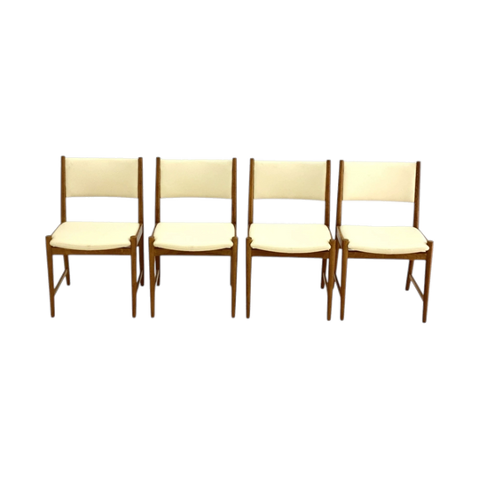 Danish Oak Dining Chairs, Newly Upholstered — Attributed to Kurt Østervig (Set of 4 or Pairs)