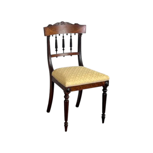 Antique English George IV Period Brazilian Rosewood Dining Chairs – Set of Ten