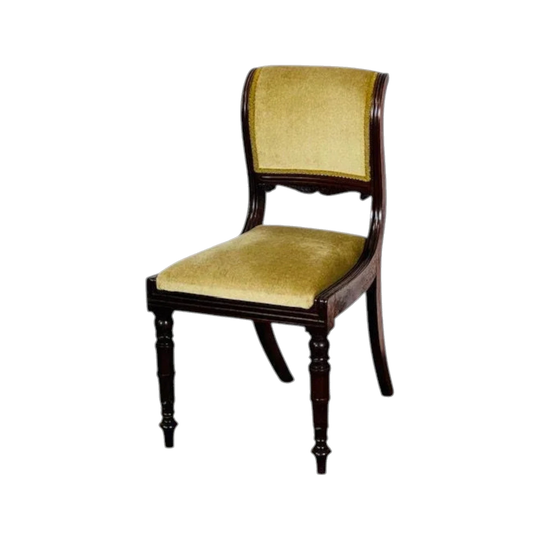 Antique English Georgian Regency (George IV) Brazilian Rosewood Dining Chairs – Set of Eight, Early 1800s