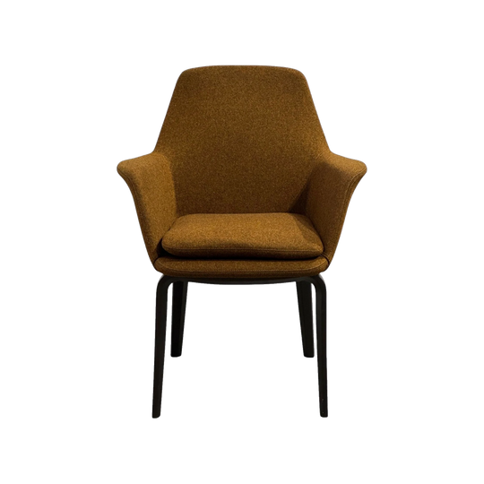Minotti York Chairs by Rodolfo Dordoni. Kvadrat Wool. Made in Italy. Verified Authentic.