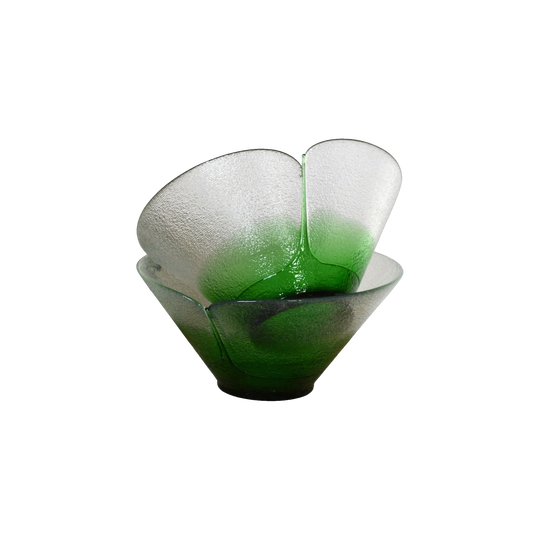 Vibrant Cystalex Bohemia glass bowl by Jiri Suhajek