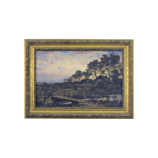 19th-Century 'Cottage Near Taycdeggan Loch' Oil on Canvas by John Blake Macdonald, Royal Scottish Academy Associate