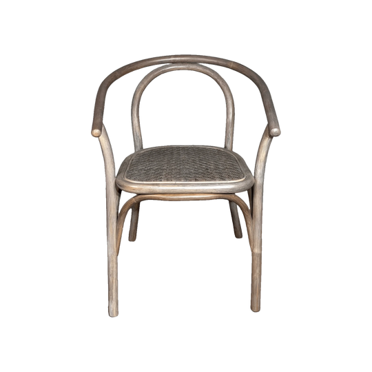 Bentwood Dining chair with Rattan seat