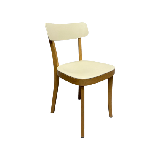 Vitra Basel Chair by Jasper Morrison – Beech Frame with White Seat & Back