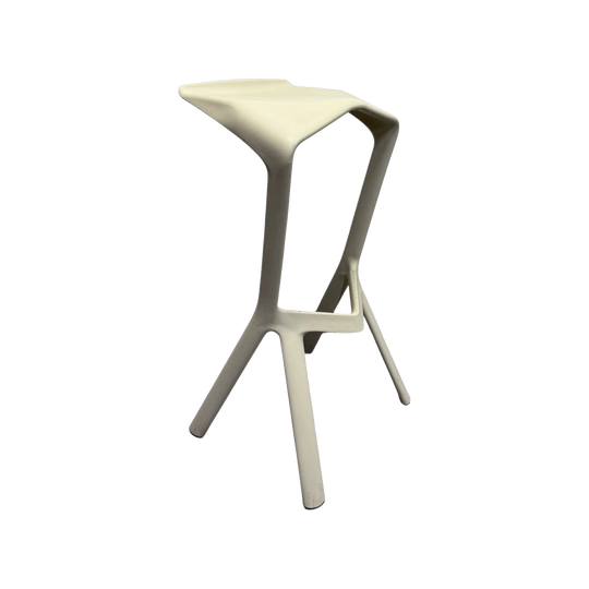 Plank Miura Bar Stool by Konstantin Grcic - White