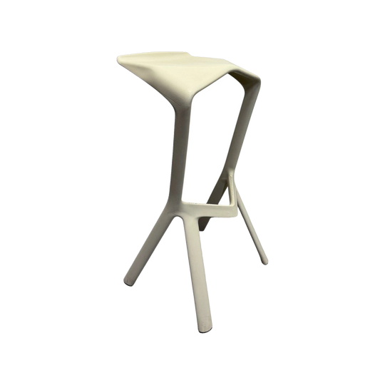 Plank Miura Bar Stool by Konstantin Grcic - White