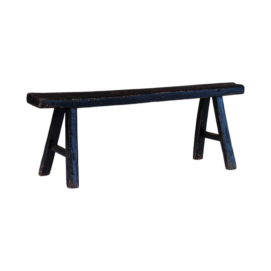 Elm Wood Workers Scholar Bench Seat | Black