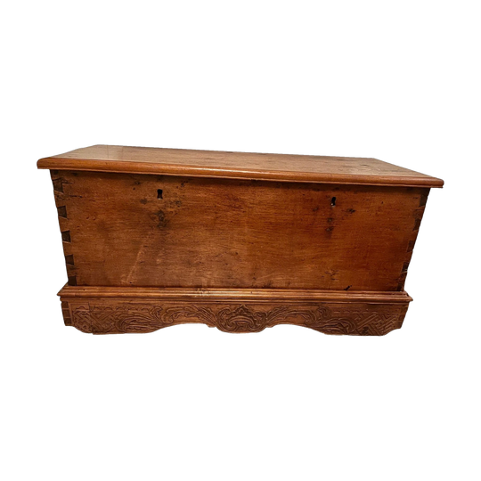 Antique teak Indonesian storage chest (Grobog)