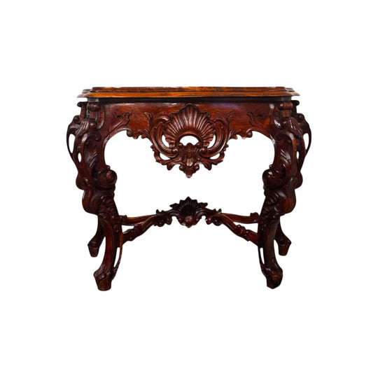 100w x50d x 80h cm antique mahogany hall stand hand carved