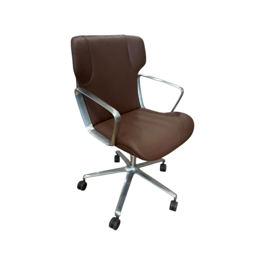 INTRA CHAIR - BROWN LEATHER